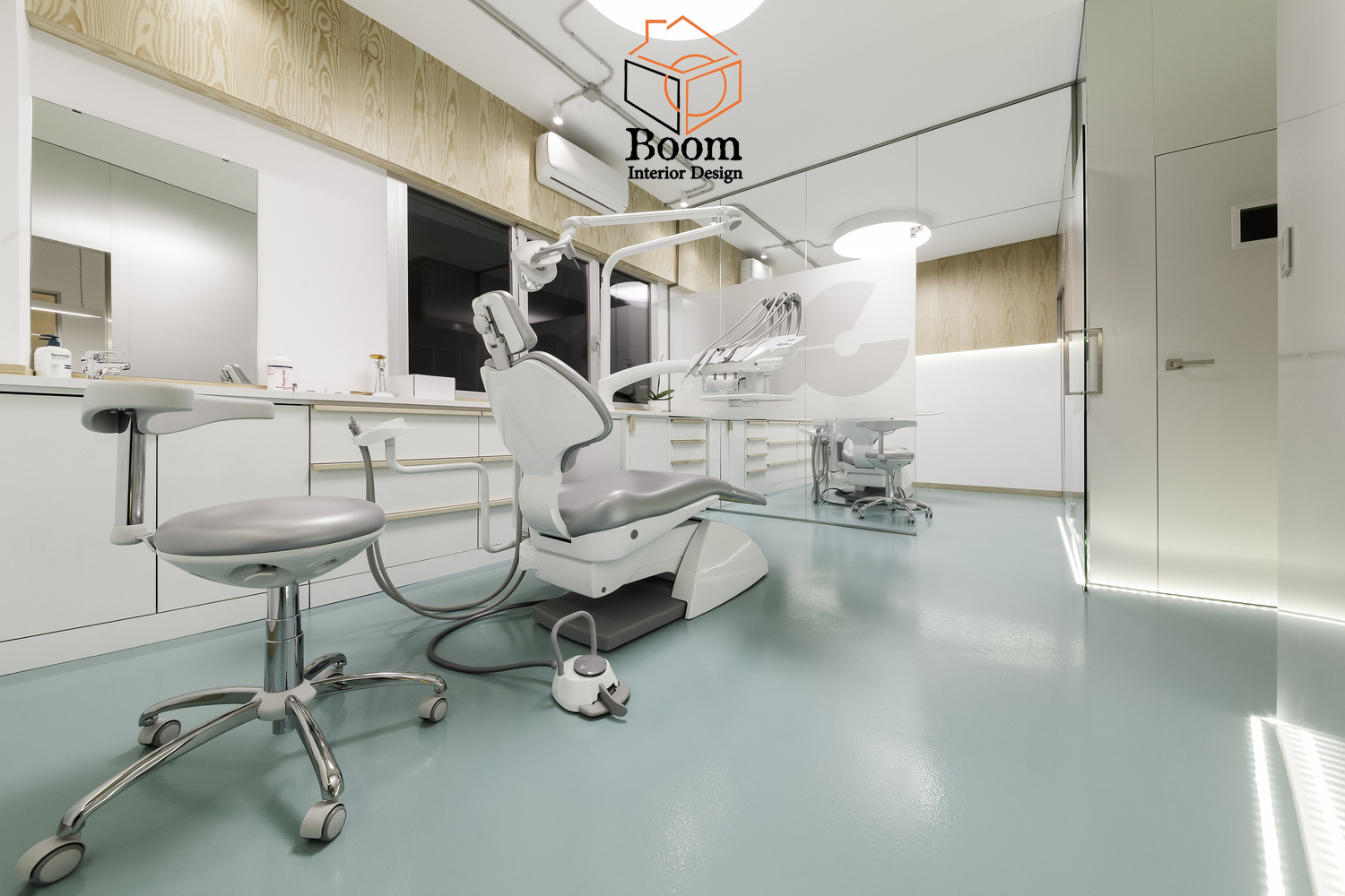 طراحی مطب دندانپزشکی به سبک مدرن در  یک فضای 62 متری