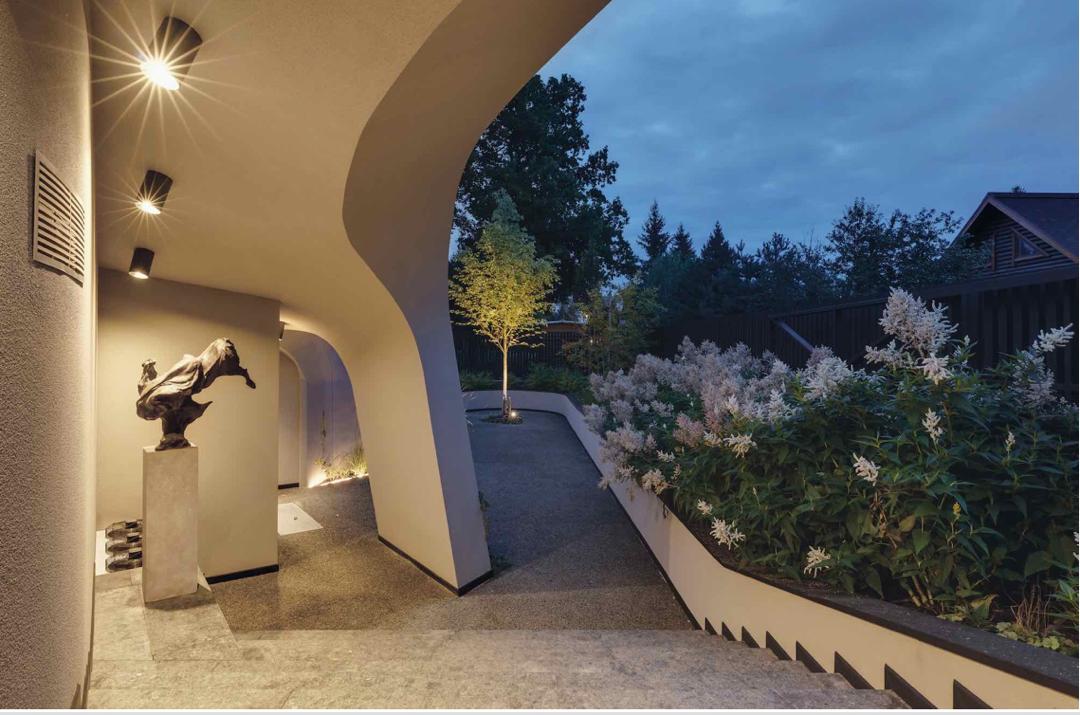 طراحی داخلی خانه ارگانیک تلفیقی از معماری و طبیعت